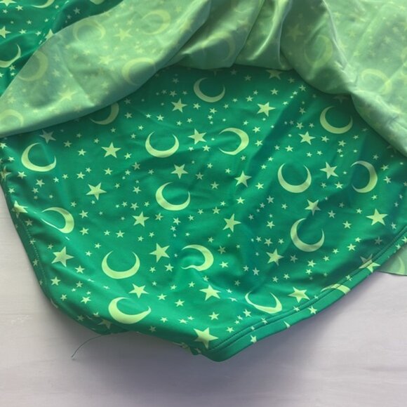 NWT Hot Topic Green Sailor Moon Jupiter Cosplay Skirted Swim Bottoms Size 3X - Picture 10 of 10
